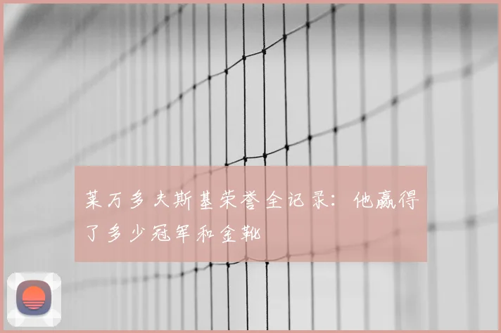 莱万多夫斯基荣誉全记录：他赢得了多少冠军和金靴